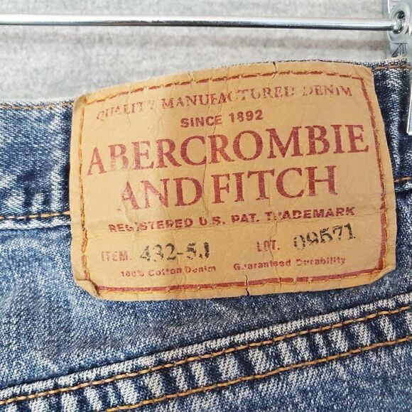 Vtg Abercrombie & Fitch 1892 Jeans Womens 8R Blue Straight Leg Denim - Picture 12 of 13